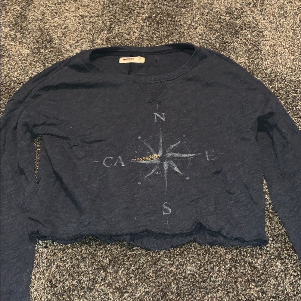 Hollister compass crop top